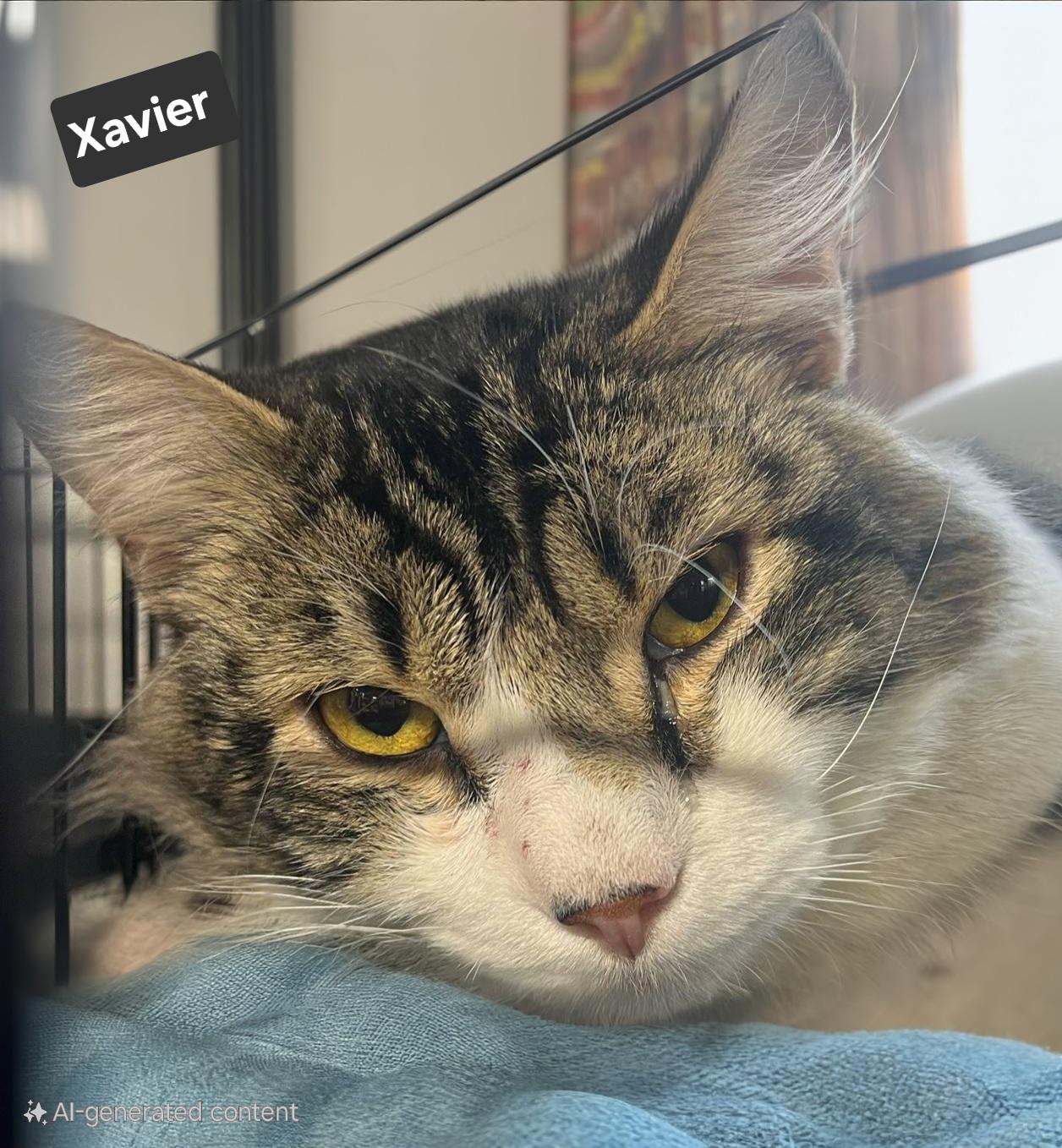 adoptable Cat in Akron, NY named Xavier
