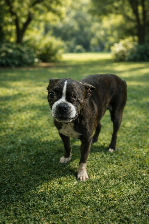 Spicy, an adoptable Boston Terrier in GeorgeTown, CA