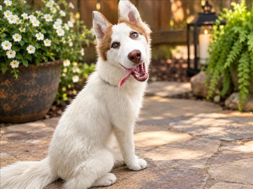 Luna, Siberian Husky (medium coat)