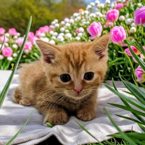 SUNNY, Baby Domestic Short Hair (medium coat), cat for adoption in Dearborn Heights, Michigan