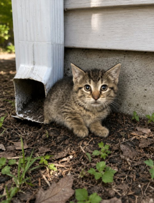 DOWNSPOUT, Baby Domestic Short Hair (medium coat), cat for adoption in Pontiac, Michigan