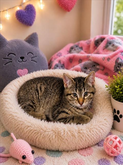 DOWNSPOUT, Baby Domestic Short Hair (medium coat), cat for adoption in Warren, Michigan