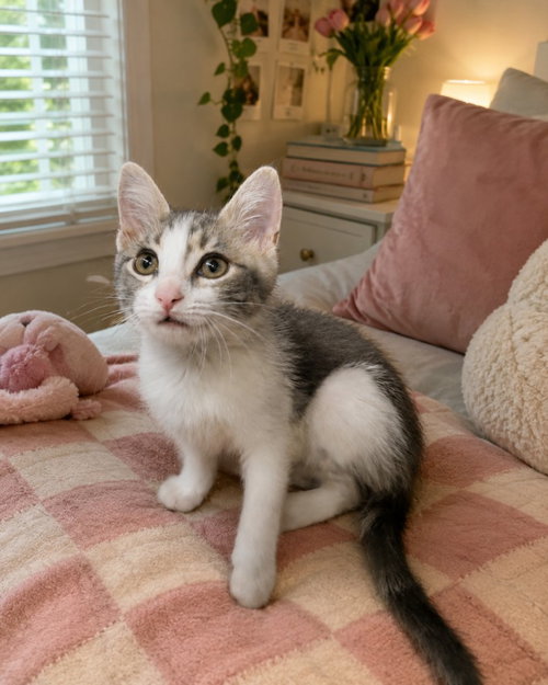 RITA, Baby Domestic Short Hair (medium coat), cat for adoption in Warren, Michigan