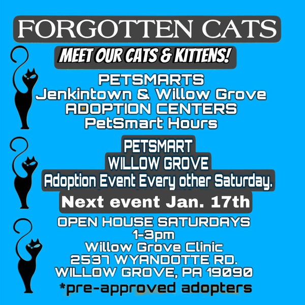 Willow Grove PA Clinic/Shelter Open House 1/24/26