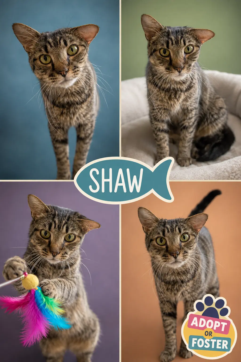 Shaw Deaf Fcid  -  C - Tabby