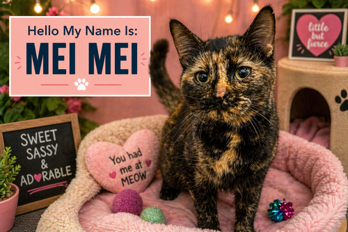 MEI MEI (FCID# 12/10/2025 - 32 MILLSBORO PS) - Tortoiseshell available for adoption