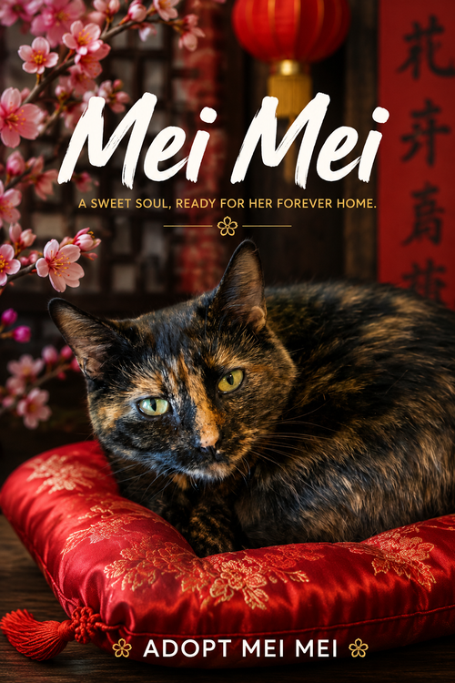 Mei Mei (FCID# 12/10/2025 - 32 Trainer), an adoptable Tortoiseshell in Greenville, DE