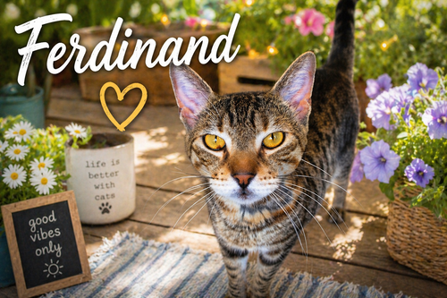 Ferdinand (FCID# 01/12/26-525 Trainer) C, SN food, an adoptable Tabby in Greenville, DE