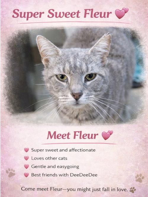 Fleur (FCID# 02/05/2026 - 46 Trainer) C, Adult Tabby (short coat), cat for adoption in Lancaster, Pennsylvania