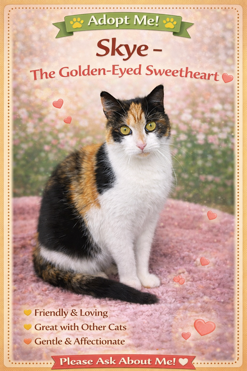 Skye (FCID# 02/16/2026 - 63 Glen Mills PS) C, Adult Calico / Tabby (short coat), cat for adoption in Lancaster, Pennsylvania