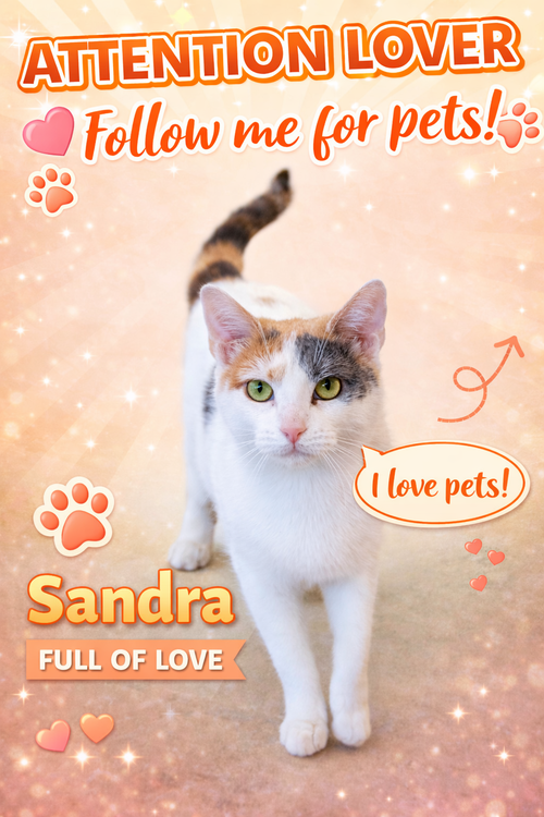 Sandra (FCID# 03/19/2026 - 12 West Chester PS), Adult Domestic Short Hair / Dilute Calico / Mixed (short coat), cat for adoption in Lancaster, Pennsylvania