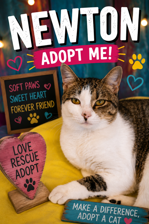 Newton (FCID# 03/16/2026 - 64 Trainer) C, Young Tabby (short coat), cat for adoption in Marcus Hook, Pennsylvania