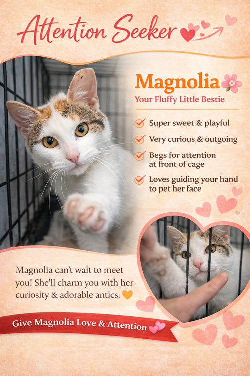 Magnolia (FCID# 03/23/2026 - 31 Trainer), Young Domestic Short Hair / Calico / Mixed (short coat), cat for adoption in Lancaster, Pennsylvania
