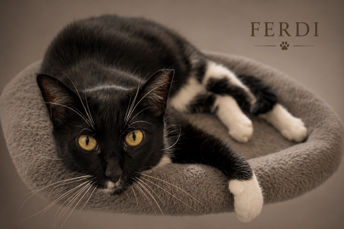 Ferdi (FCID# 04/09/2026 - 55 Trainer), an adoptable Tuxedo in Greenville, DE