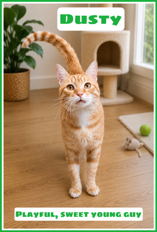 Dusty (FCID# 04/22/2026 - 108) Willow Grove, Young Domestic Short Hair (short coat), cat for adoption in Vineland, New Jersey