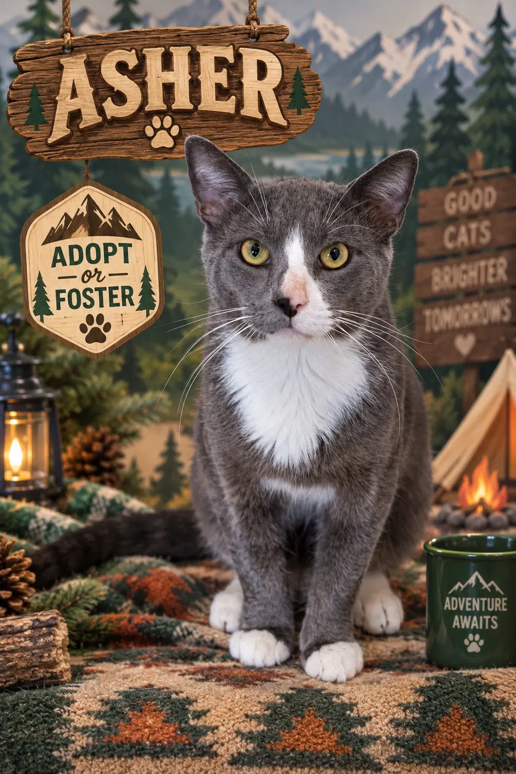 Asher Fcid  -  Trainer - Domestic Short Hair