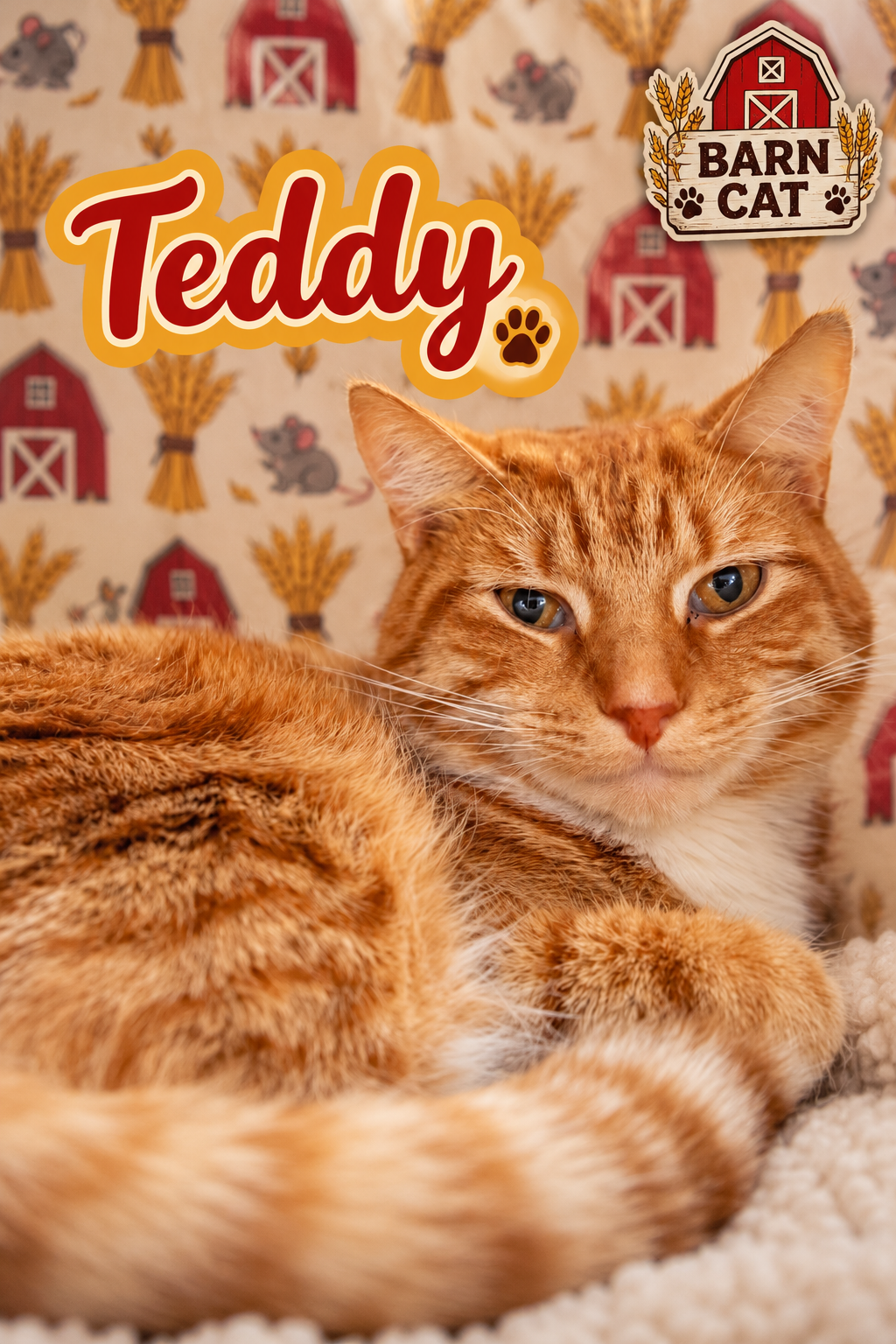 Teddy: Barn Cat (FCID# 07/27/2026 - 50 Trainer)