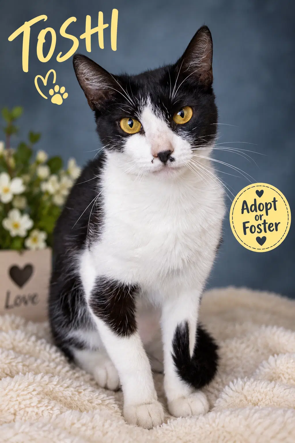 Toshi Fcid  -  Trainer - Domestic Short Hair