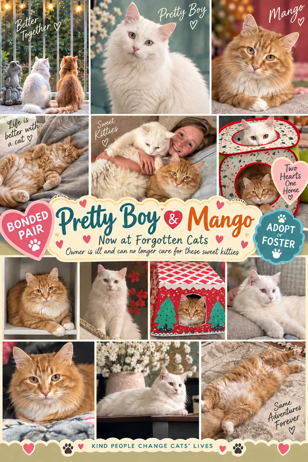 Pretty Boy  Mango Bonded Middletown Ps - Domestic Long Hair