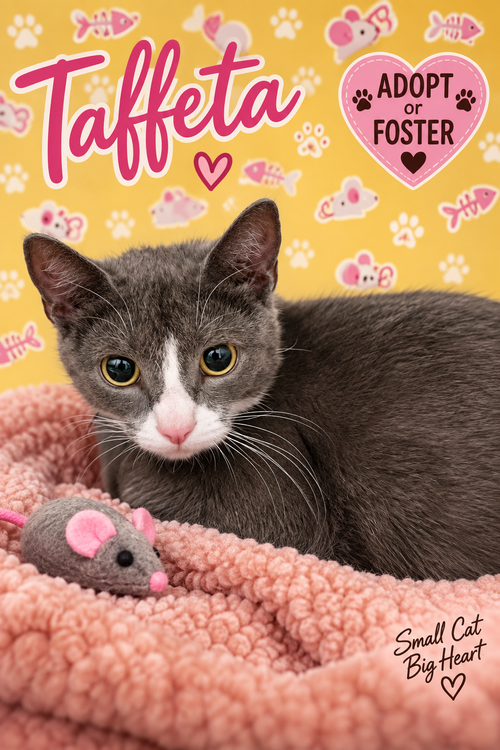 Taffeta (FCID# 09/17/2026 - 35 Trainer), a cat for adoption from Forgotten Cats, Inc.