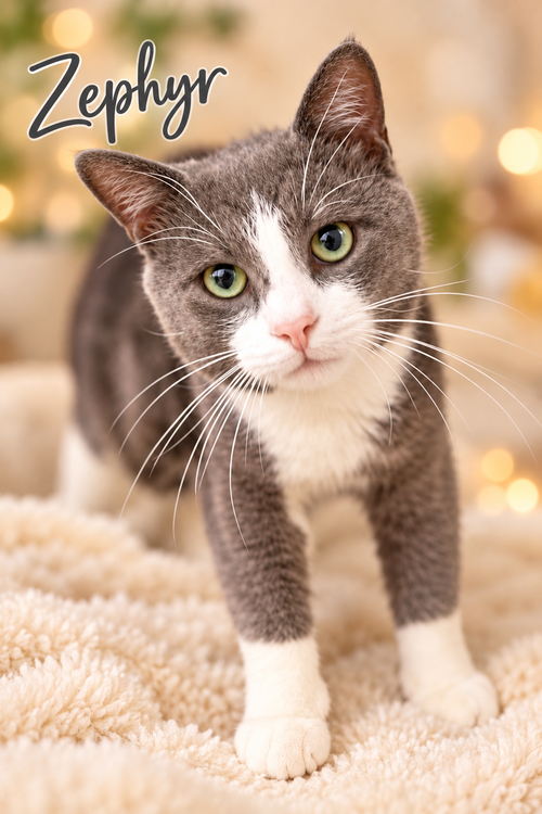Zephyr (FCID# 09/02/2026 - 49 Trainer), a cat for adoption from Forgotten Cats, Inc.