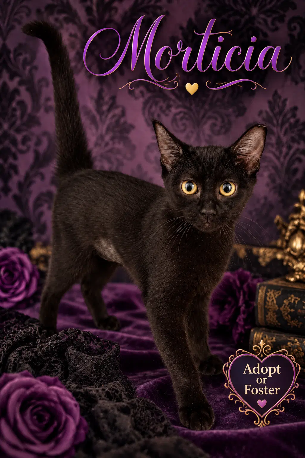 Morticia Fcid  -  Trainer - Domestic Short Hair