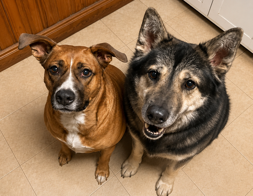 **COURTESY POST** Bonded Pair Lala and Moses, an adoptable Boxer in Cuyahoga Falls, OH