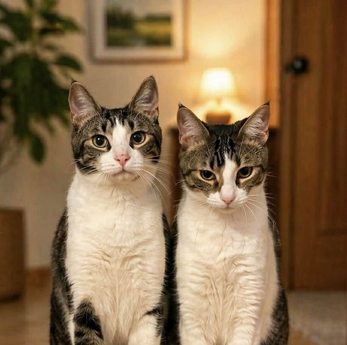 JENNA AND JAYLA - Domestic Medium Hair available for adoption