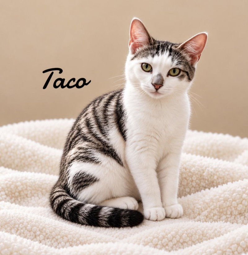 Toco, a male kitten up for adoption