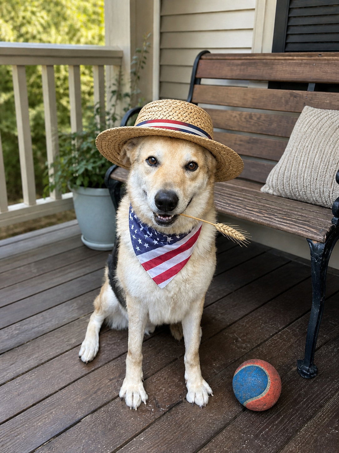 yellow lab , newfoundland Image