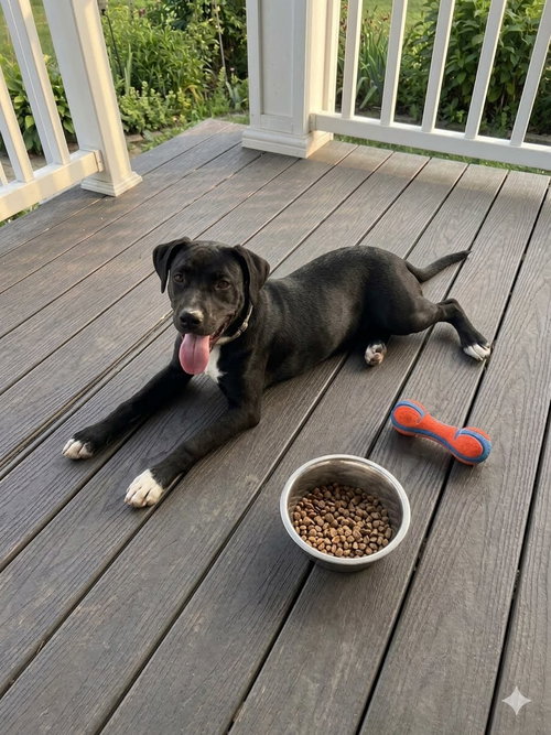Black Lab Mix Pup