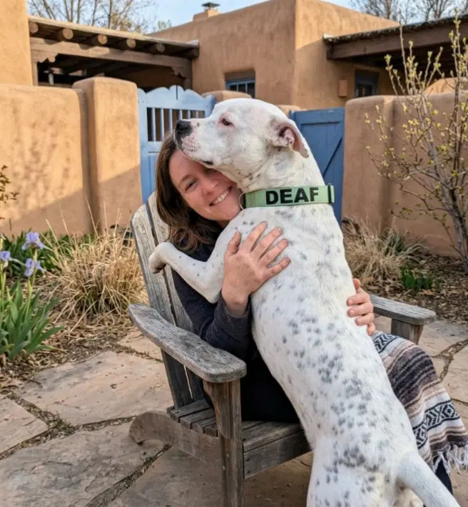Snowball Deaf - American Staffordshire Terrier