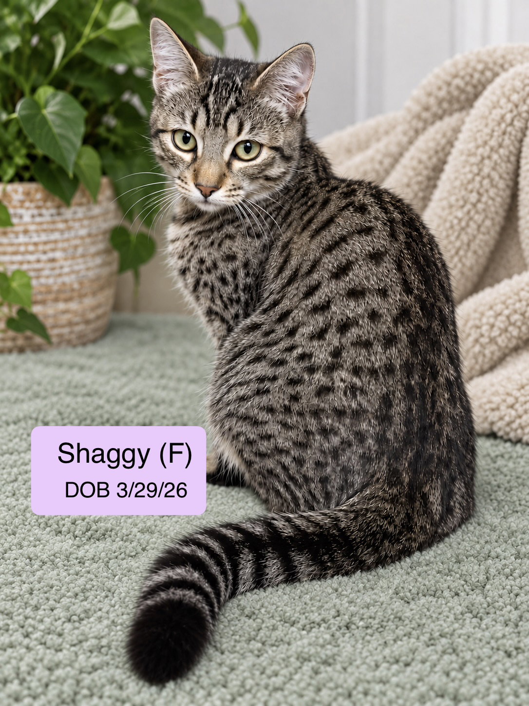 Shaggy, Domestic Short Hair