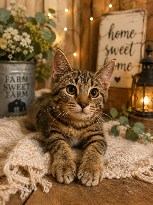 FRENCH FRIES - Domestic Short Hair / Tabby available for adoption