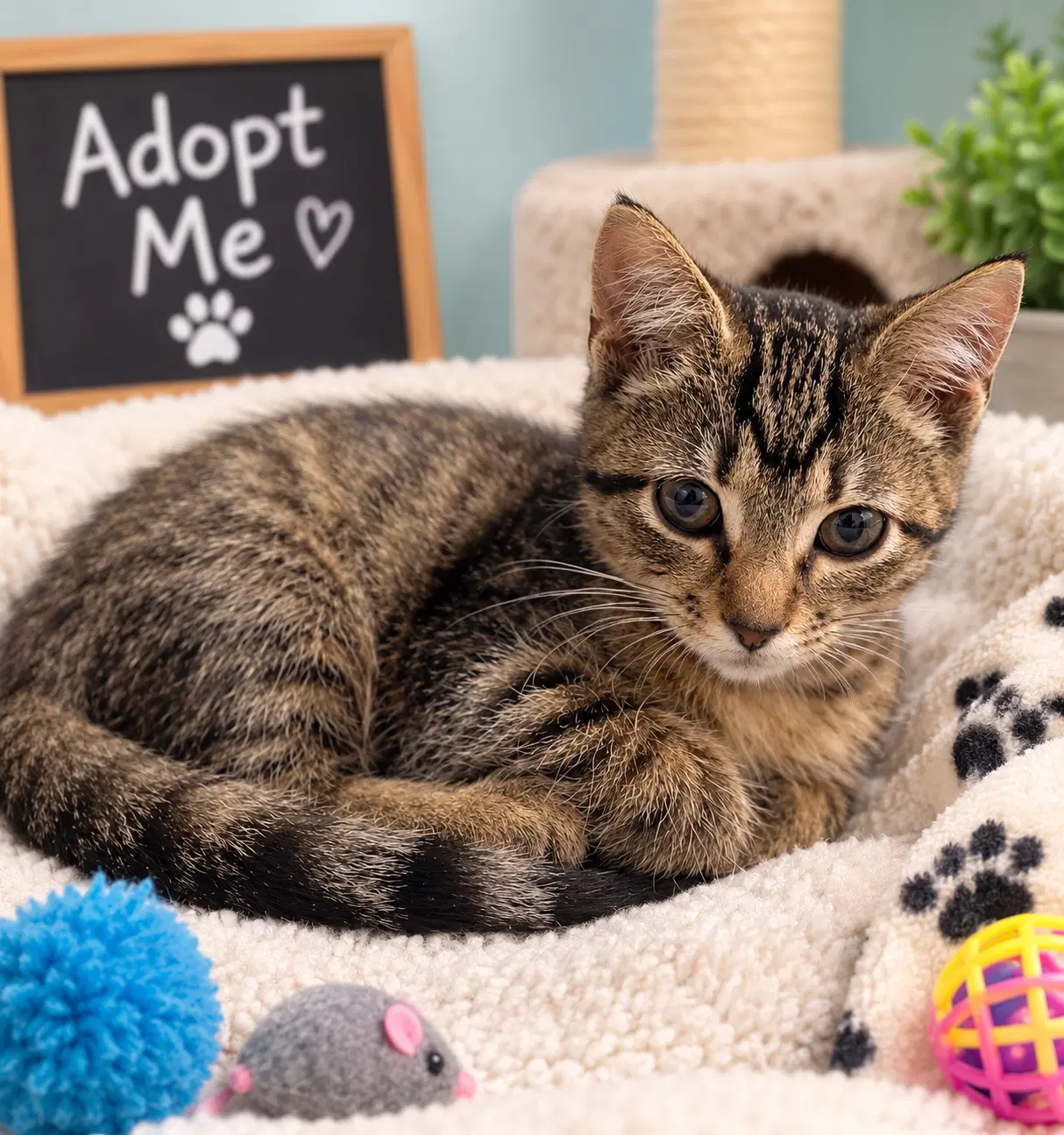 Pebbles Bonded To Bam Bam - Tabby