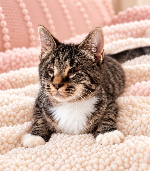 Mary ( Blind Kitty), a cat for adoption from Happy Paws Kitten Rescue