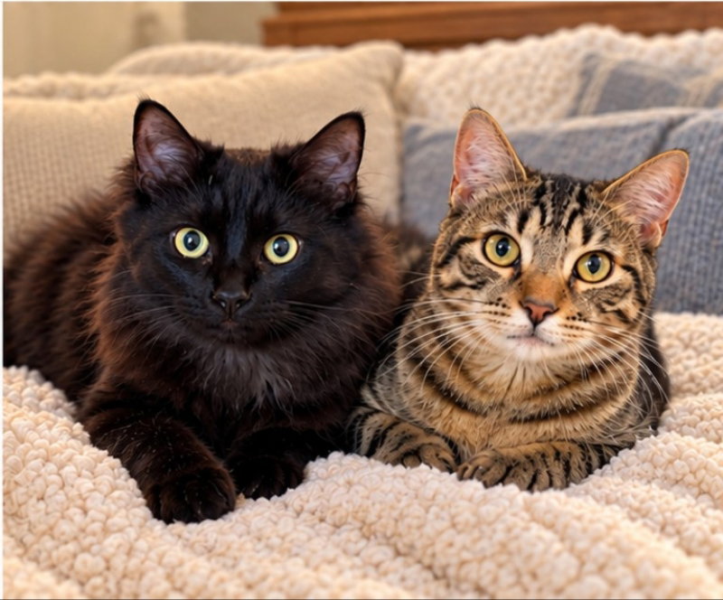 Davita & Libby, female cats up for adoption