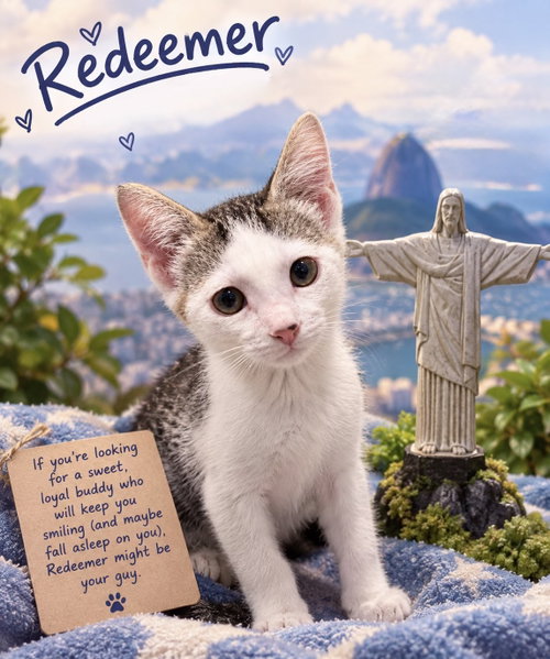 Redeemer, a cat for adoption from Compassionate Animal Rescue for Medical Aid