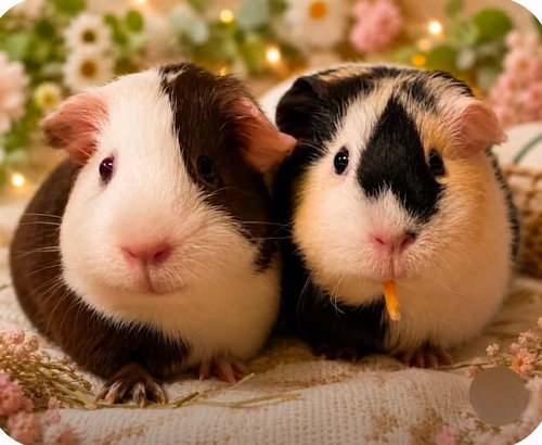 Cupcake and Poptart, a guinea pig for adoption from Buffalo C.A.R.E.S. Animal Rescue