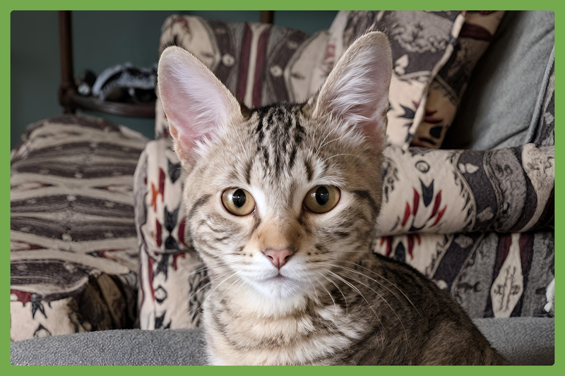 Charlie, a female kitten up for adoption