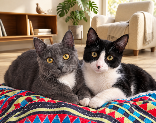 LAYLA & LULU #1993 -Offered by Owner -Teen Sisters, a cat for adoption from Cat's Cradle Rescue