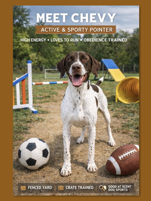 picture of the dog needing adoption