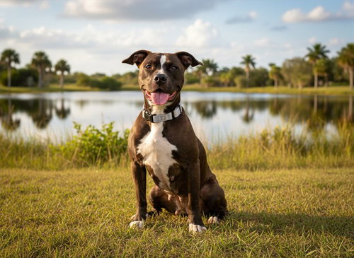 THUNDER, an adoptable American Pit Bull Terrier in Tavares, FL
