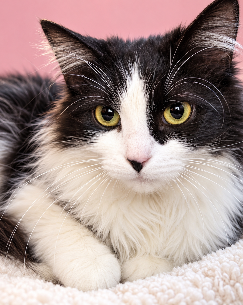 Benny, an adult female Maine Coon cat up for adoption