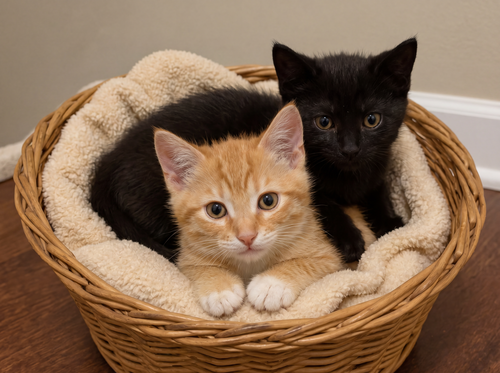 Ralphie and Wally, Baby Abyssinian / Bombay (medium coat), cat for adoption in Pittsburg, California