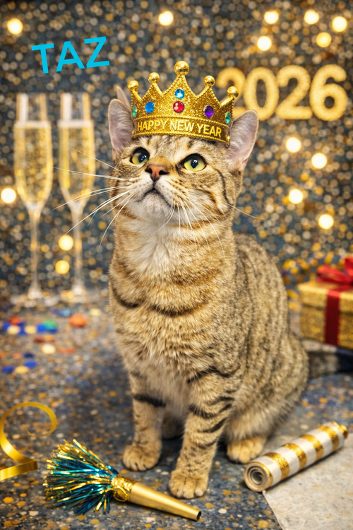 TAZ- CCHS - Tabby available for adoption