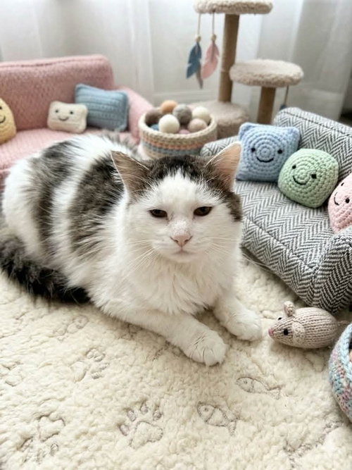 Kermit (Cat), Adult Domestic Medium Hair / Mixed (long coat), cat for adoption in Lakeville, Minnesota