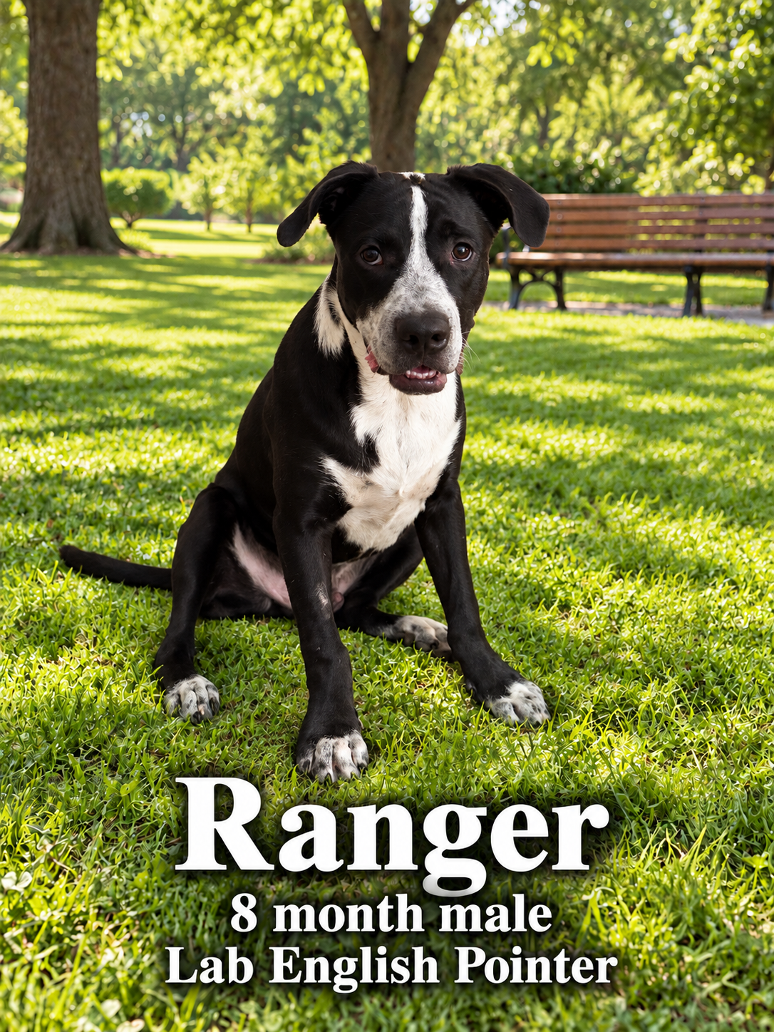 Ranger – 8 Month Male Lab English Pointer, Labrador Retriever