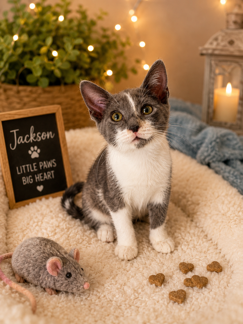 Jackson, a cat for adoption from Back The Blue Pet Rescue