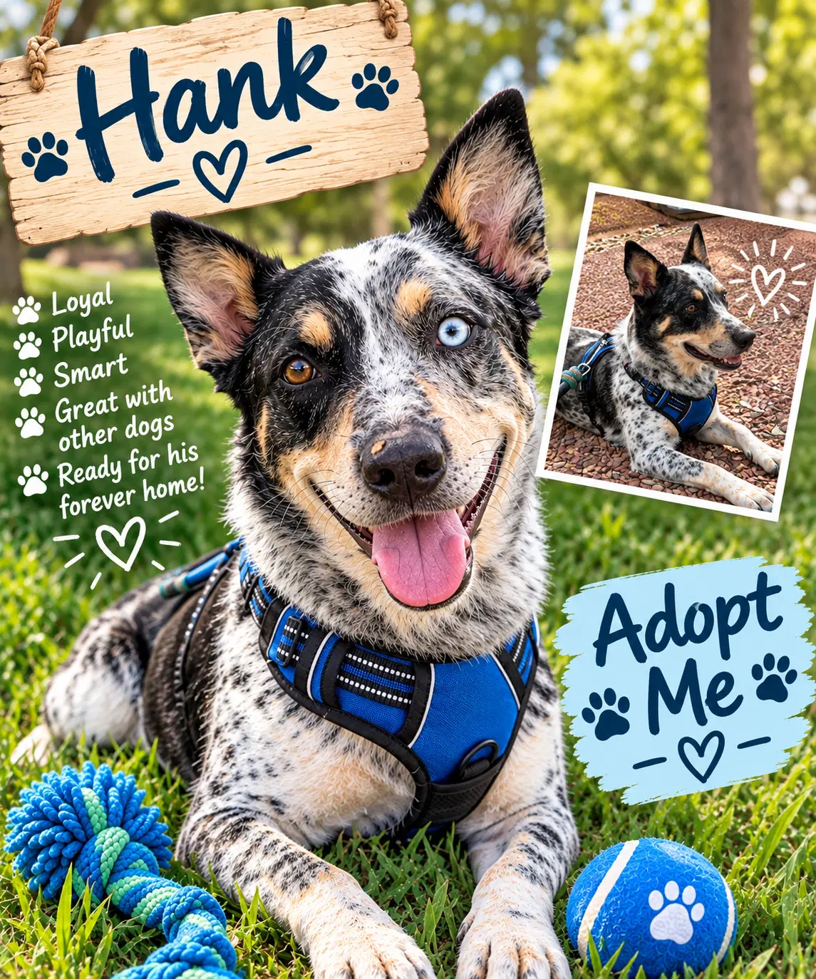 Hank - Australian Cattle Dog/Blue Heeler